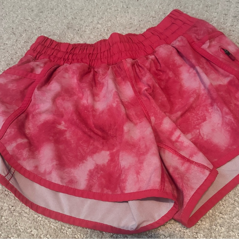 Lululemon Pink Tie-Dye Shorts